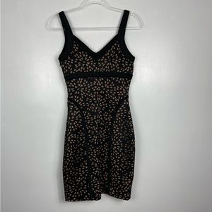 Bebe sleeveless cutout bodycon dress